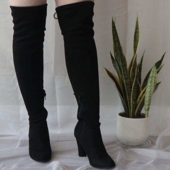 COPY - CALL IT SPRING BLACK KNEE HIGH BOOTS - Picture 2 of 2